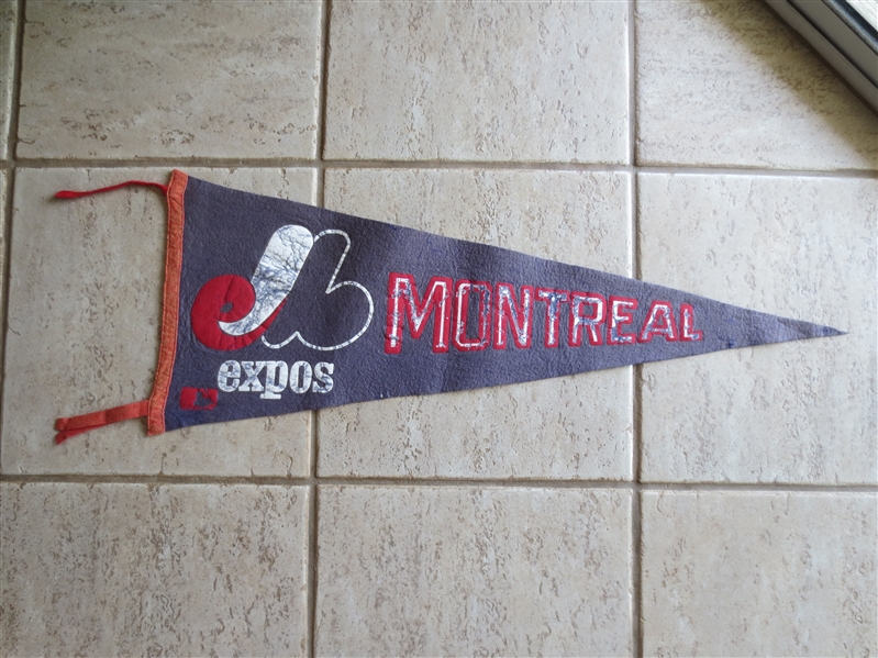 1969 Montreal Expos First Year Felt Pennant 33