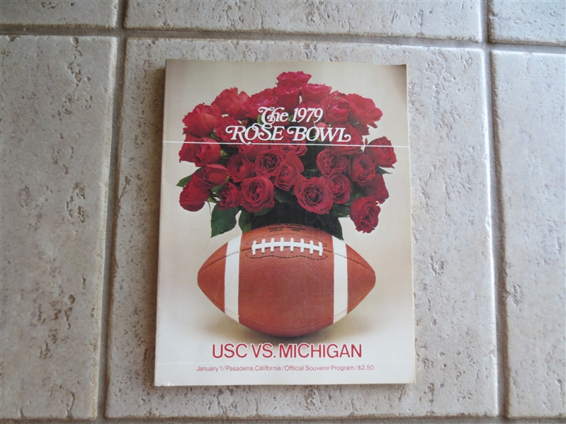 1979 Rose Bowl Football program  USC vs. Michigan Marcus Allen, 