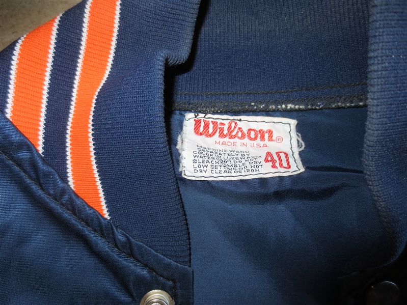 1980's Detroit Tigers Game Worn Jacket Wilson Size 40