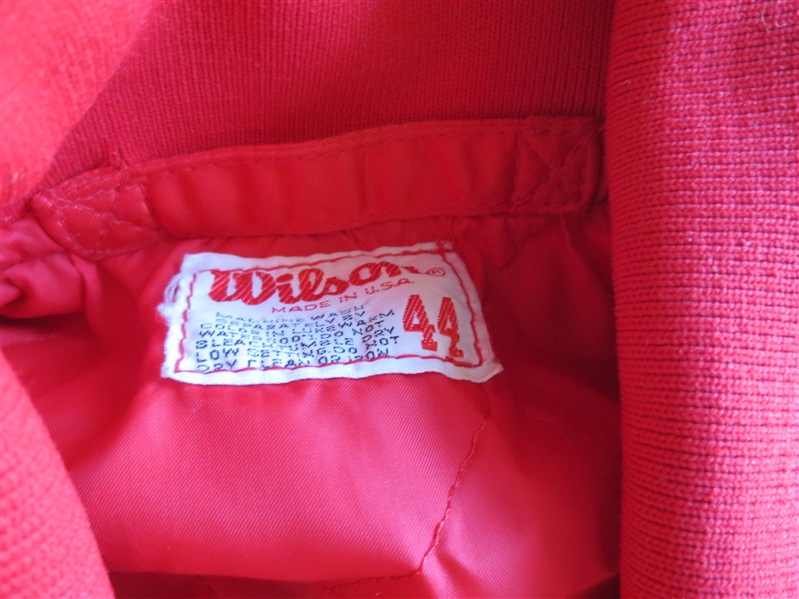 1980's Cincinnati Reds Game Worn Jacket #59 made by Wilson Size 44