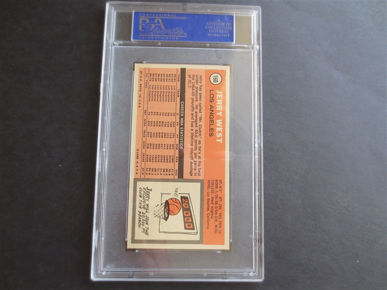 1970-71 Topps Jerry West PSA 6 ex-mt basketball card #160
