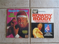 1985 Wrestling Publications: Hulk Hogan Sports Illustrated and Rowdy Roddy Piper book