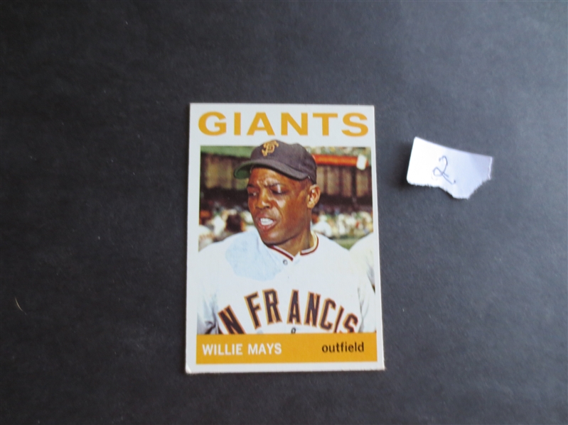1964 Topps Willie Mays baseball card #150 in great condition       2