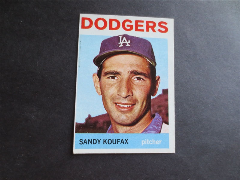 1964 Topps Sandy Koufax Baseball Card #200 in beautiful condition!