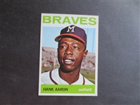 1964 Topps Hank Aaron Baseball Card in Beautiful Condition #300