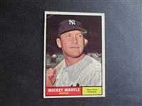 1961 Topps Mickey Mantle baseball card #300 in affordable condition