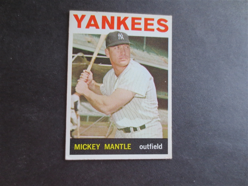 1964 Topps Mickey Mantle baseball card in really nice shape #50