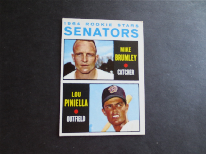 1964 Topps Lou Piniella Rookie Baseball Card #167 in super shape!