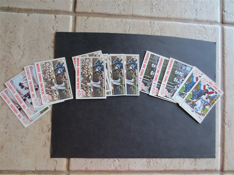 (14) 1964 Topps World Series Baseball Cards in beautiful shape with duplication