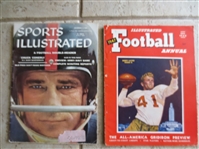 1947 Illustrated Football Annual + 1956 Sports Illustrated with Chuck Conerly cover