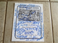 Autographed 2005 Alabama Negro League Baseball Association Program with 35+ Signatures