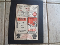 1923 New York Giants at St. Louis Cardinals Baseball Scorecard with Many Hall of Famers