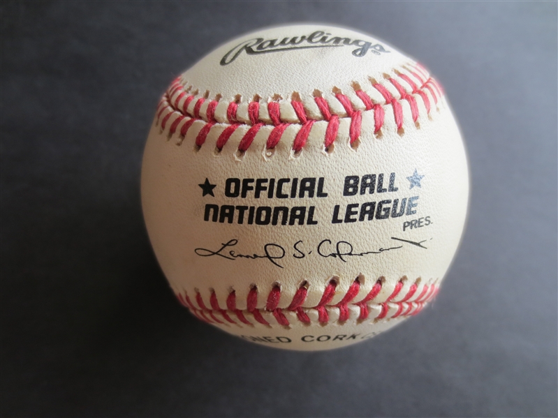 Autographed Duke Snider Official National League Leonard Coleman Single Signed Baseball
