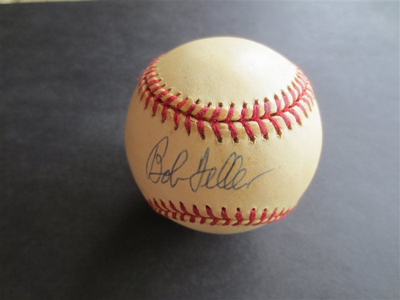 Autographed Bob Feller Official American League Gene Budig Single Signed Baseball