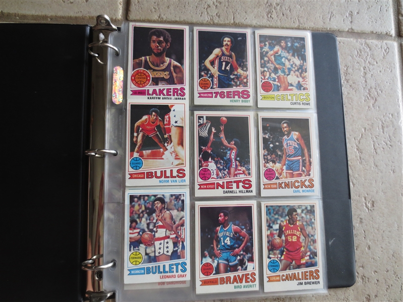 1977-78 Topps Basketball Complete Set