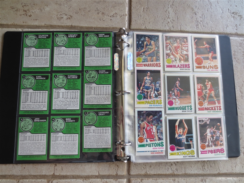 1977-78 Topps Basketball Complete Set
