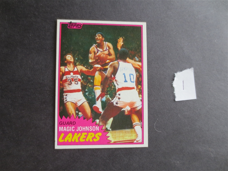 1981-82 Topps Magic Johnson basketball card #21 in great shape      1