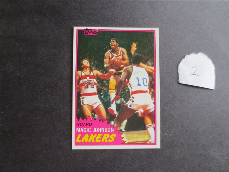 1981-82 Topps Magic Johnson basketball card in great shape       2