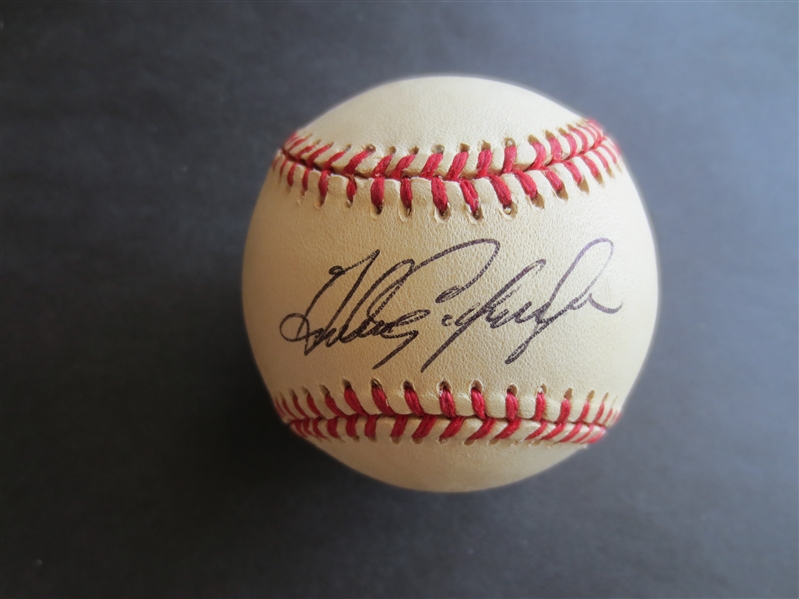 Autographed Cesar Cedeno and Andres Gallaraga National League Baseballs 
