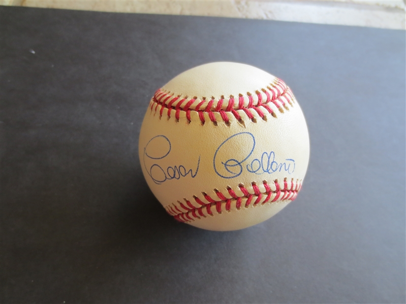 Autographed Cesar Cedeno and Andres Gallaraga National League Baseballs 