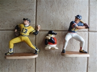 (3) Baseball Statues:  Pirates and Mets (?) Porcelain 10" tall and USA Olympics 4" tall