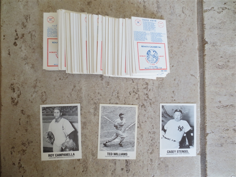(115) different 1981 TCMA Superstar Baseball Cards from Renata Galasso