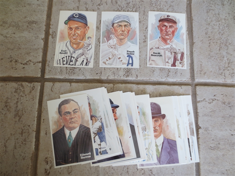 (45) 1980, 81 Perez Steele Hall of Fame Postcards with duplication