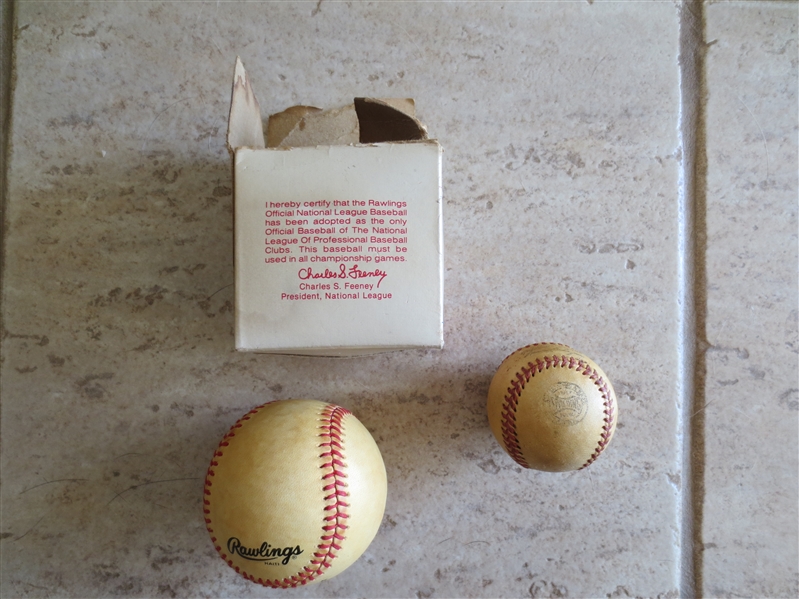Large Baseball Grab Bag including balls, autographs, letters, schedules and photos