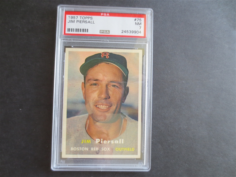 1957 Topps Jim Piersall PSA 7 near mint baseball card #75