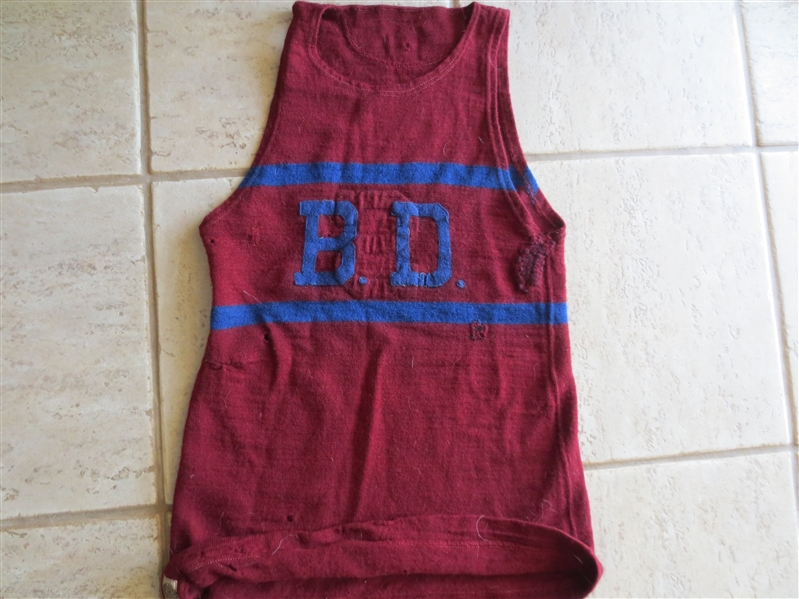 1920's Spalding Reversible Basketball Jersey for two different teams!