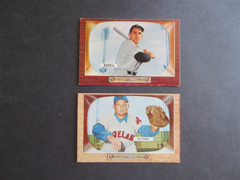 1955 Bowman Yogi Berra and Early Wynn baseball cards in very nice shape!