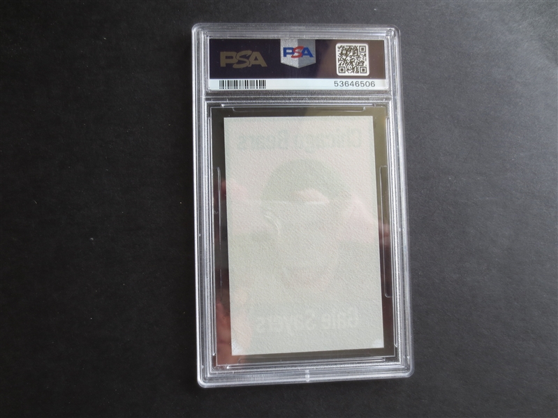 1972 NFLPA Iron Ons Gale Sayers PSA 10 GEM MINT  Football Card ONLY 7 EXIST!