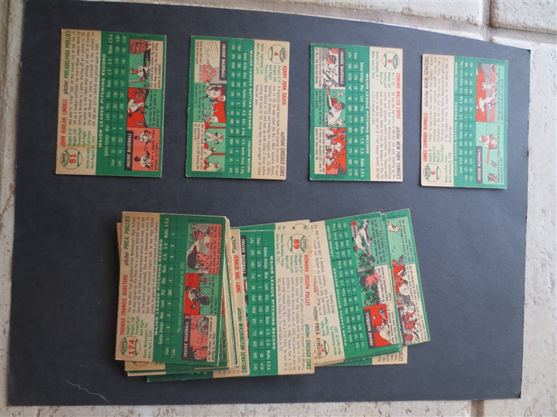 (34) 1954 Topps Baseball Cards in very nice shape!