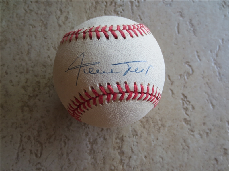 Autographed Willie Mays Single Signed Rawlings Official NL William White Baseball on sweet spot