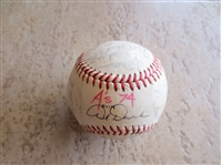 Autographed 1974 Oakland As Rawlings Baseball with 29 signatures including Reggie Jackson and Jim Hunter