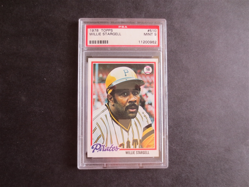 1978 Topps Willie Stargell PSA 9 MINT  Baseball Card #510