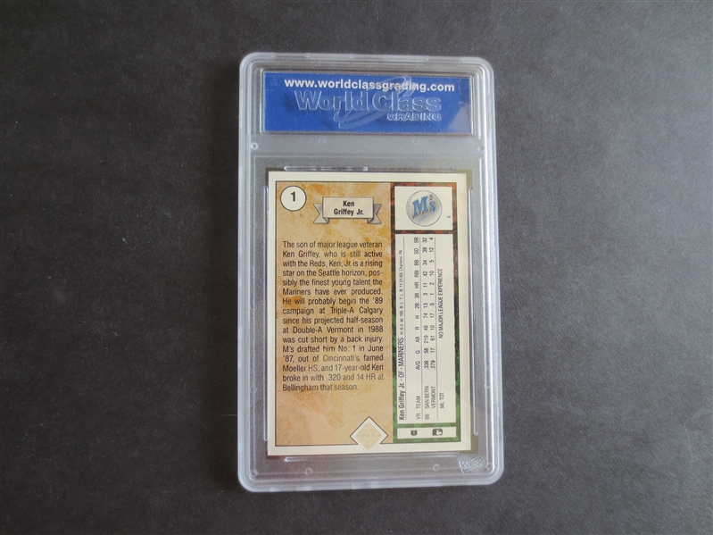 1989 Upper Deck Ken Griffey, Jr. Rookie WCG 10 GEM MINT Baseball Card #1