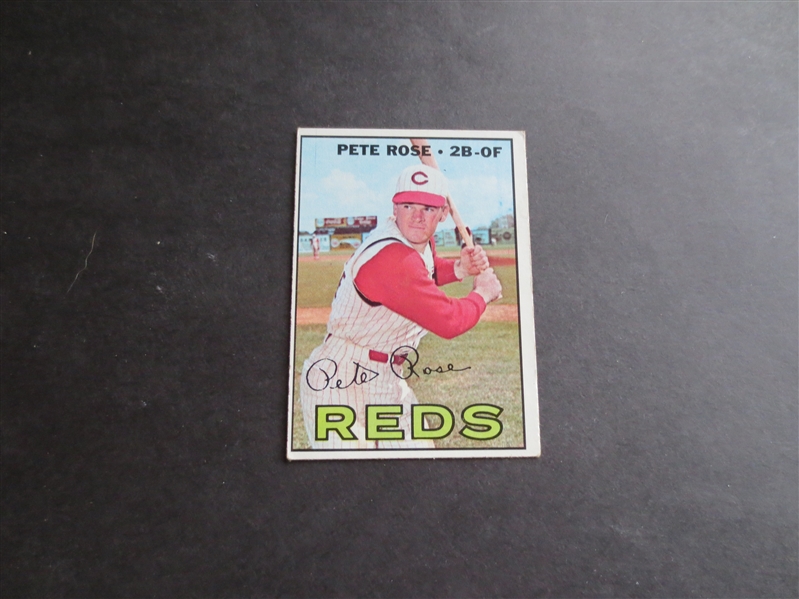 1967 Topps Pete Rose Baseball Card #430 in nice shape