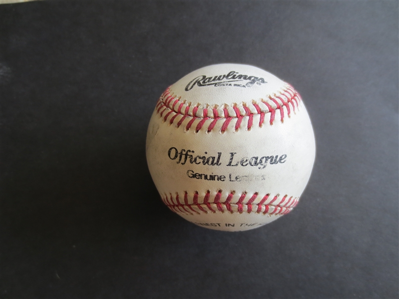 Autographed Minnie Minoso Baseball Signed on the Sweet Spot with inscription