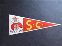 1926 USC Football Decal Mini Pennant 9" by Standard Oil/Red Crown Gas