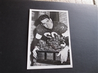1950 Otto Graham Football Type 1 Acme News Pictures Wire Photo with Best Player in the Game Trophy