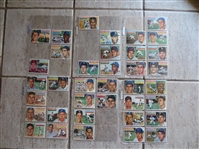 1956 Topps Baseball Near Complete Set 293 of 340 in Beautiful Shape---no Hall of Famers or Team Cards