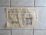 1937 Joe Louis Sports Section