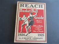 1924-25 Official Reach Basket Ball Guide in Great Shape!  RARE!