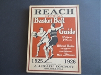 1925-26 Reach Official Basket Ball Guide in Great Shape!  RARE!