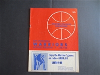 1967-68 St. Louis Hawks at San Francisco Warriors Unscored Basketball Program Nate Thurmond Zelmo Beaty