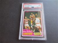 1981-82 Topps Magic Johnson PSA 9 MINT Basketball Card #21  2nd Year