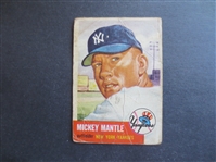 1953 Topps Mickey Mantle Baseball Card #82 in affordable condition!