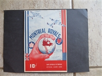 1944 Jersey City at Montreal Royals Minor League Baseball Program with Duke Snider  RARE!