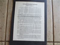 1985 Continental Basketball Association CBA Contract to Rory Sparrow to Play for the Wisconsin Flyers